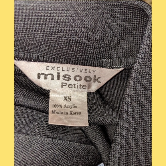 MISOOK PETITE BLACK FRONT CARDIGAN JACKET - Picture 4 of 5